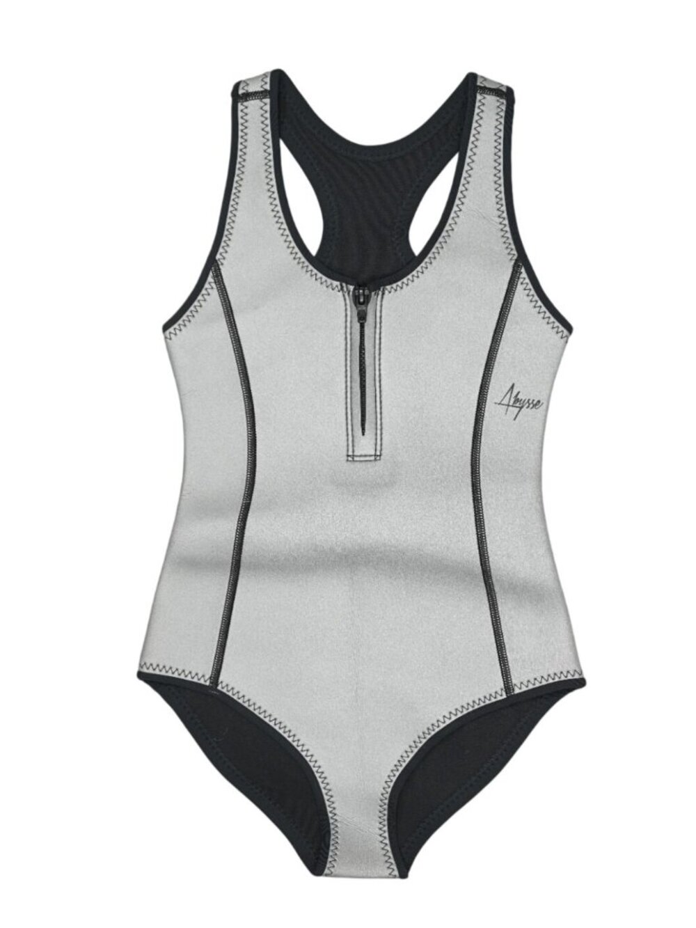 Abysse Elle One-Piece Surf Suit in Pearl